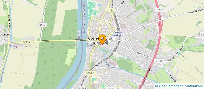 localisation de l'entreprise MONSIEUR BRANKO MILJEVIC à COSNE-COURS-SUR-LOIRE