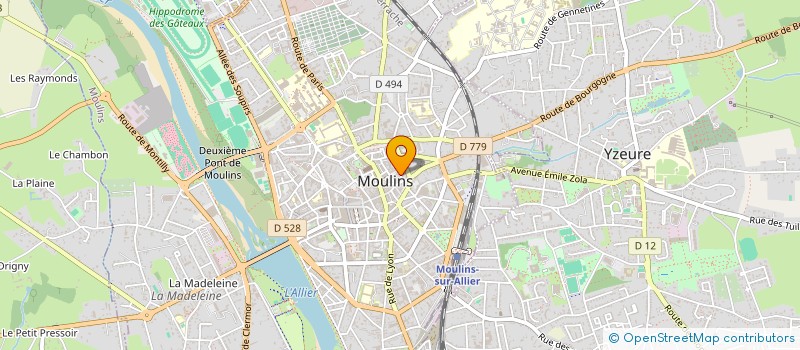 localisation de l'entreprise MONSIEUR BRATIAN CALDARAS  MOULINS