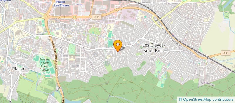 localisation de l'entreprise MONSIEUR BRAULIO PAULOS ALVES CORREIA à LES CLAYES-SOUS-BOIS