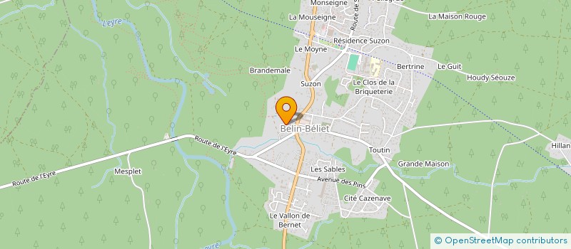 localisation de l'entreprise MONSIEUR BRAVO HERNANDEZ  BELIN-BELIET