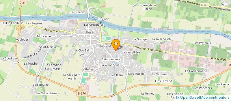 localisation de l'entreprise MONSIEUR BRAYAN BIGOT  BLERE