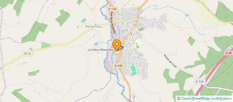 localisation de l'entreprise MONSIEUR BRAYAN FOURMONT à GACE