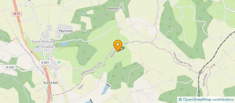 localisation de l'entreprise MONSIEUR BRAYAN GAUBE  SAINT ANTOINE DE FICALBA