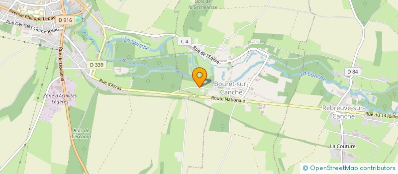 localisation de l'entreprise MONSIEUR BRAYAN JENBACK  BOURET-SUR-CANCHE