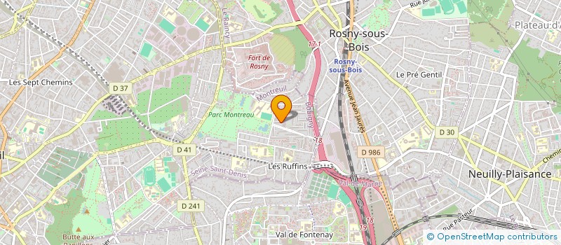 localisation de l'entreprise MONSIEUR BRAYTON FABULET  MONTREUIL
