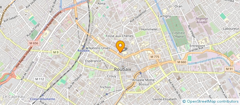 localisation de l'entreprise MONSIEUR BRECHE LOSSA à ROUBAIX