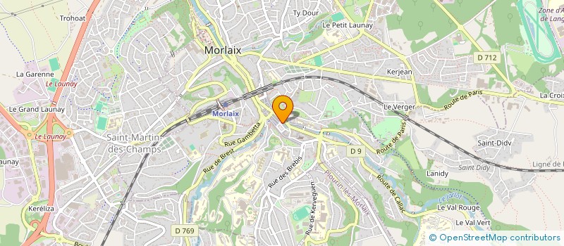 localisation de l'entreprise MONSIEUR BRENDAN BAHIER  MORLAIX