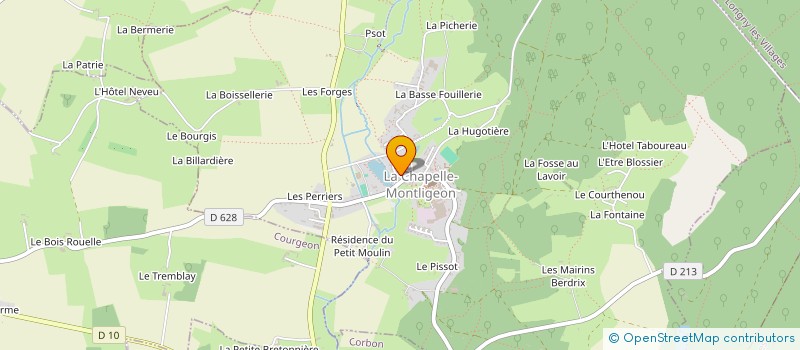 localisation de l'entreprise MONSIEUR BRENDAN CADIOU à LA CHAPELLE-MONTLIGEON