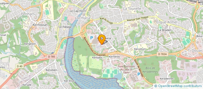 localisation de l'entreprise MONSIEUR BRENDAN CADIOU à QUIMPER