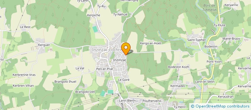 localisation de l'entreprise MONSIEUR BRENDAN DOUCEN  INZINZAC-LOCHRIST