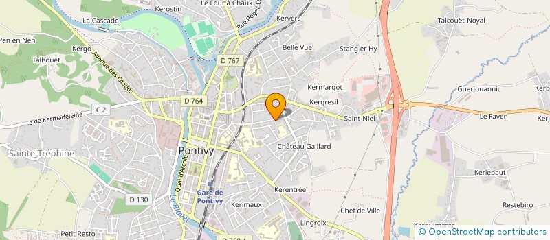 localisation de l'entreprise MONSIEUR BRENDAN GAU  PONTIVY