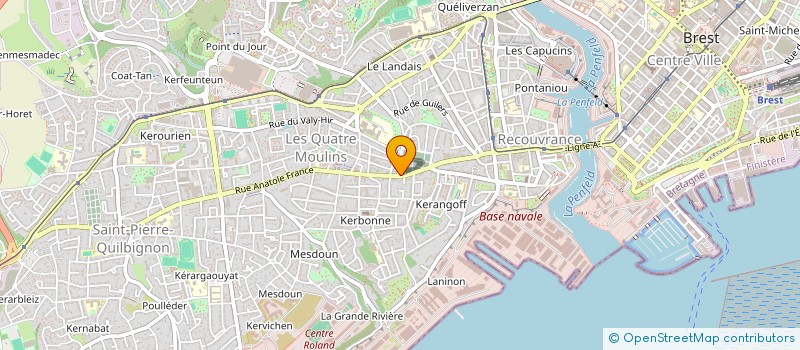 localisation de l'entreprise MONSIEUR BRENDAN JEANNEAU à BREST