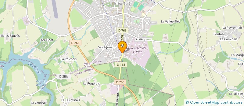 localisation de l'entreprise MONSIEUR BRENDAN PITARD  PLEURTUIT
