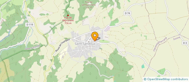 localisation de l'entreprise MONSIEUR BRENDAN REIDY  SAINT-SANDOUX