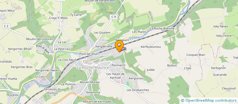 localisation de l'entreprise MONSIEUR BRENDAN SIMON  PLOUEDERN