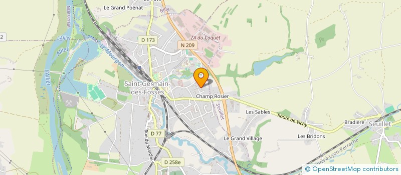 localisation de l'entreprise MONSIEUR BRENDI AVDULLAHU  SAINT-GERMAIN-DES-FOSSES