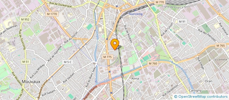 localisation de l'entreprise MONSIEUR BRENDOL MAHONZA  TOURCOING