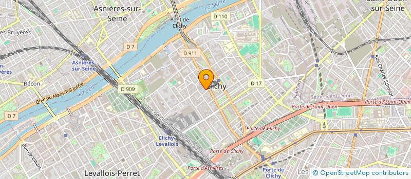 localisation de l'entreprise MONSIEUR BRENDON PETER COLLISON à CLICHY