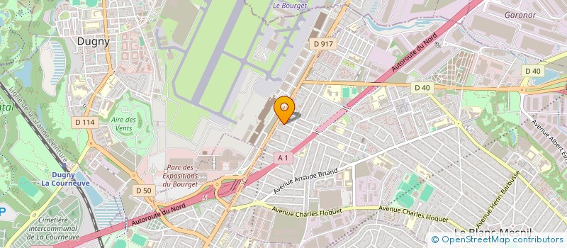 localisation de l'entreprise MONSIEUR BRENDON PREVOST  LE BLANC-MESNIL