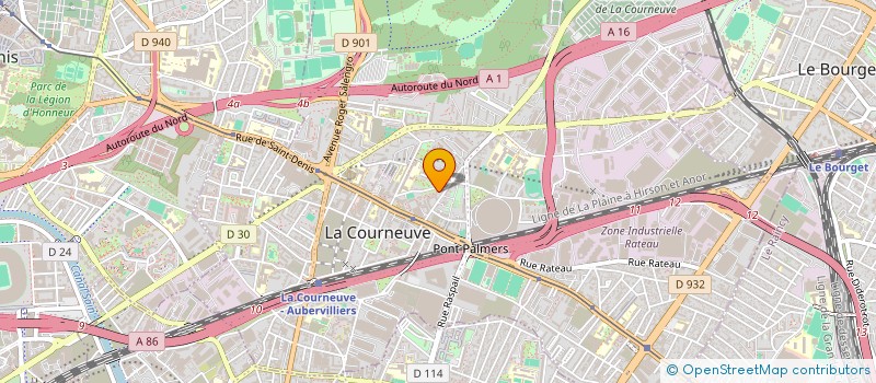 localisation de l'entreprise MONSIEUR BRENO SILVA à LA COURNEUVE