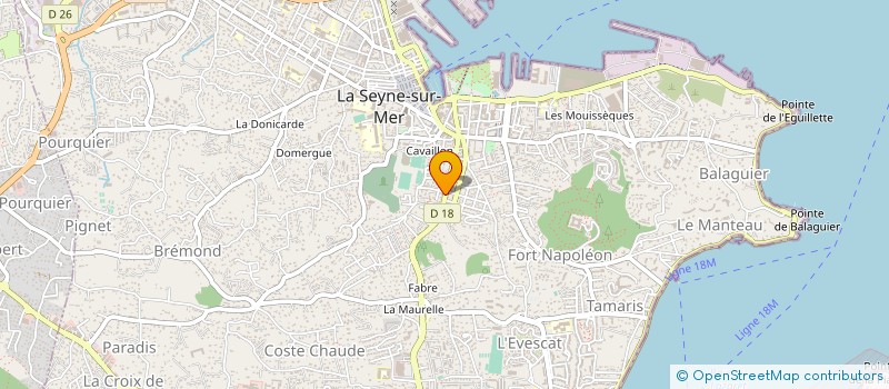 localisation de l'entreprise MONSIEUR BRET NAVARRE à LA SEYNE-SUR-MER