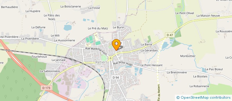 localisation de l'entreprise MONSIEUR BREVAEL HALBOUT  RETIERS