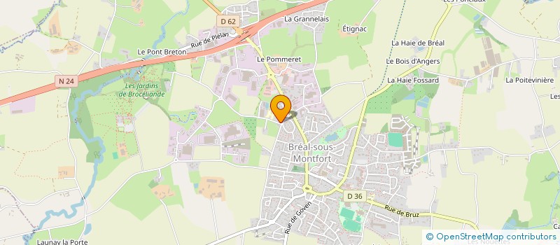 localisation de l'entreprise MONSIEUR BREVIN PINEL  BREAL-SOUS-MONTFORT
