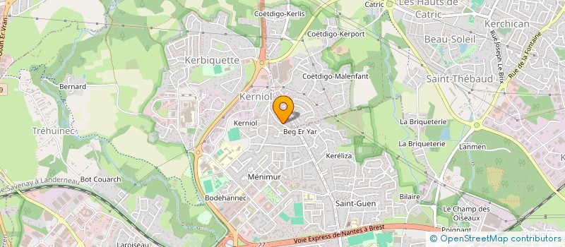 localisation de l'entreprise MONSIEUR BRIAC DUBOIS à VANNES