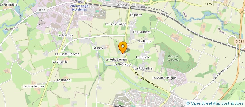 localisation de l'entreprise MONSIEUR BRIAC MILON--BUAN  L'HERMITAGE