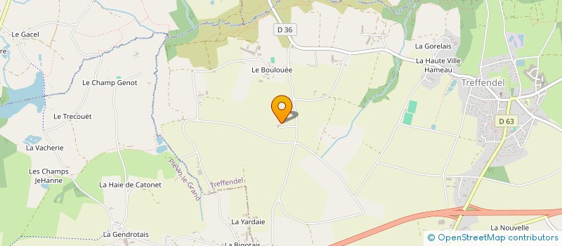 localisation de l'entreprise MONSIEUR BRIAC PIEL  TREFFENDEL