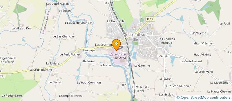 localisation de l'entreprise MONSIEUR BRIAC PITREL à MONTREUIL-SUR-ILLE