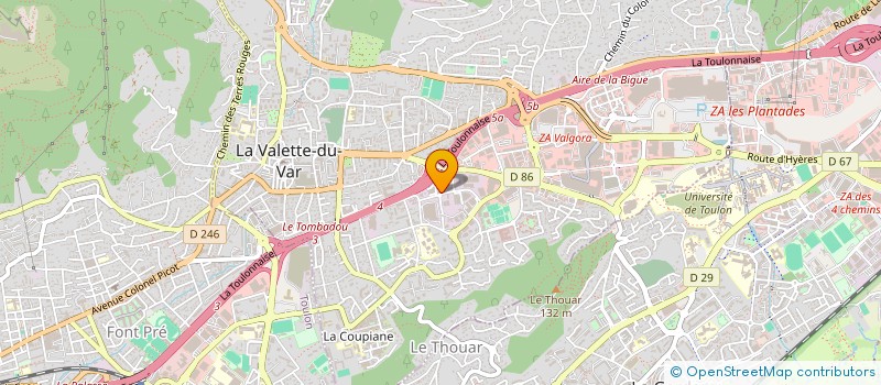 localisation de l'entreprise MONSIEUR BRIAN AGOSTINI  LA VALETTE-DU-VAR