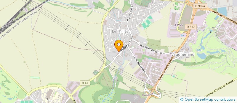 localisation de l'entreprise MONSIEUR BRIAN ALEX ERULIN  LE THILLAY