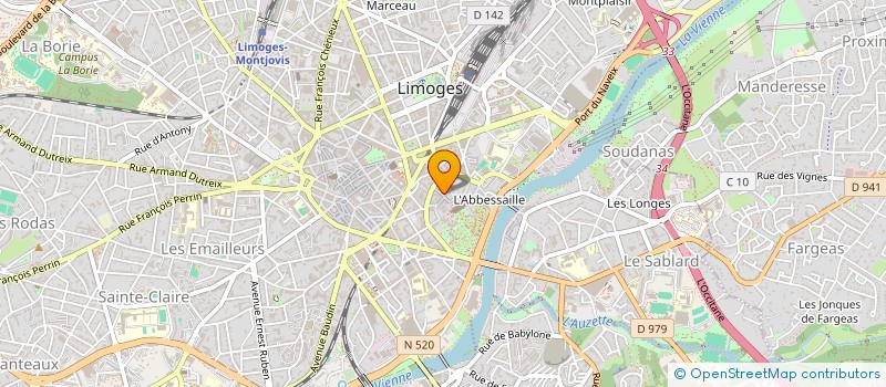 localisation de l'entreprise MONSIEUR BRIAN ANDERSON à LIMOGES