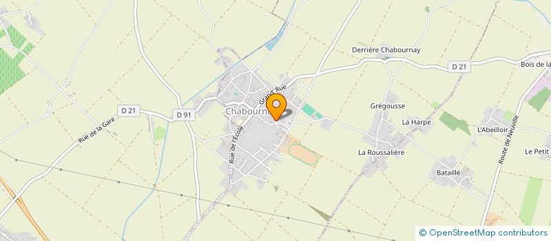 localisation de l'entreprise MONSIEUR BRIAN BAUDERE  CHABOURNAY