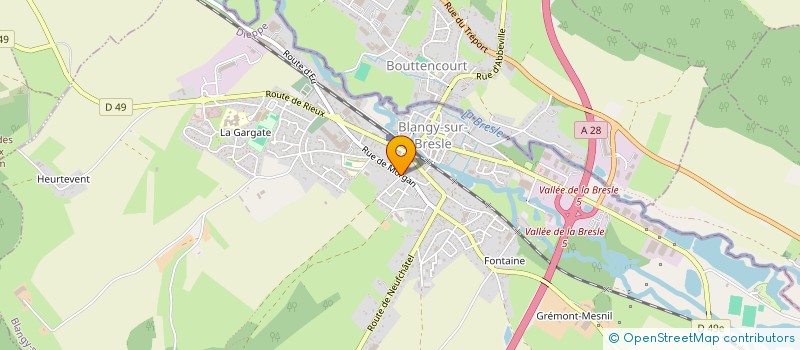 localisation de l'entreprise MONSIEUR BRIAN BELGUEUL  BLANGY-SUR-BRESLE