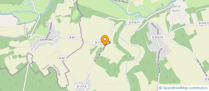 localisation de l'entreprise MONSIEUR BRIAN BIGORNE à DAMPIERRE-SUR-AVRE
