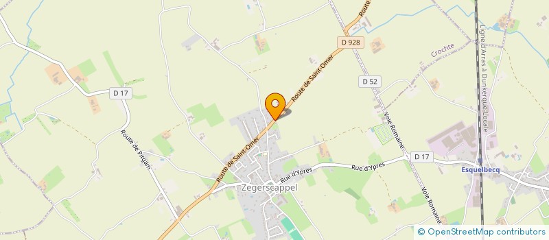 localisation de l'entreprise MONSIEUR BRIAN BOSQUET  BOLLEZEELE