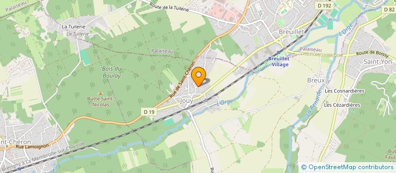 localisation de l'entreprise MONSIEUR BRIAN BOUDRIOUX  BREUILLET