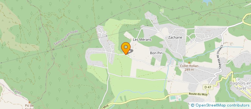 localisation de l'entreprise MONSIEUR BRIAN CHASSE  BAGNOLS-EN-FORET