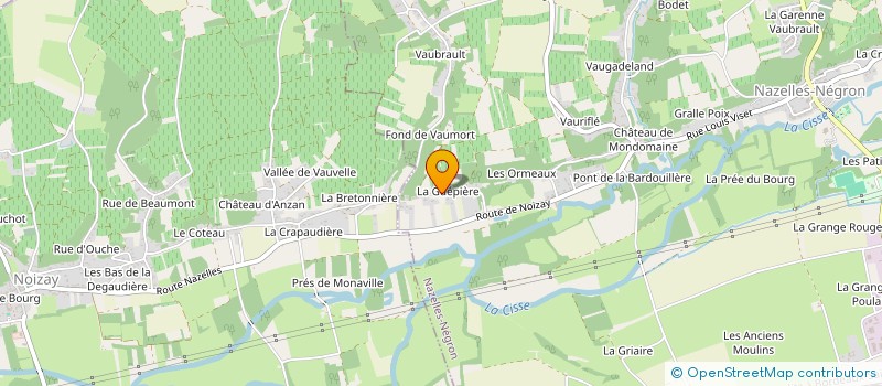 localisation de l'entreprise MONSIEUR BRIAN COX à NAZELLES-NEGRON