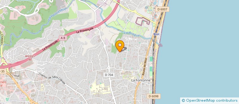 localisation de l'entreprise MONSIEUR BRIAN DACK à ANTIBES