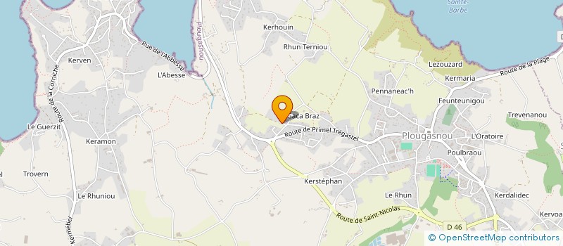 localisation de l'entreprise MONSIEUR BRIAN DAVID LAWRANCE  PLOUGASNOU