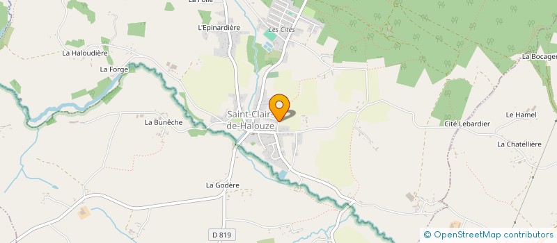 localisation de l'entreprise MONSIEUR BRIAN DENINGTON à SAINT-CLAIR-DE-HALOUZE