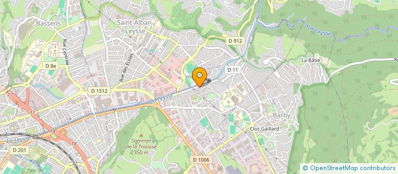 localisation de l'entreprise MONSIEUR BRIAN DHALLUIN  LA RAVOIRE