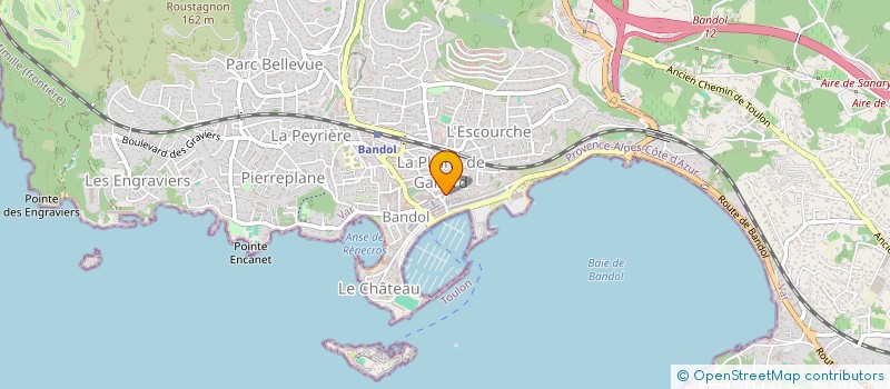 localisation de l'entreprise MONSIEUR BRIAN GUITTON à BANDOL