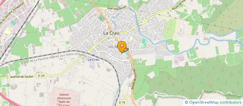 localisation de l'entreprise MONSIEUR BRIAN LEJEUNE  LA CRAU