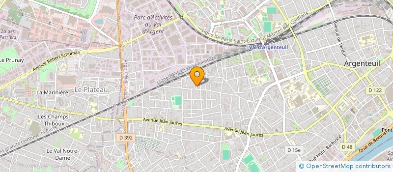 localisation de l'entreprise MONSIEUR BRIAN LEVEQUE  ARGENTEUIL