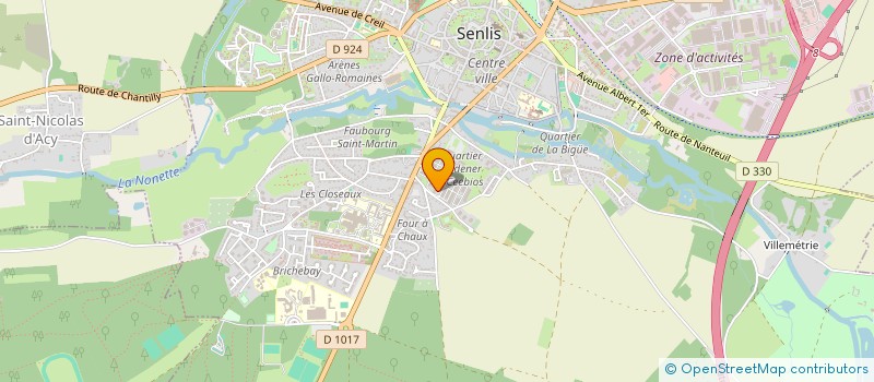 localisation de l'entreprise MONSIEUR BRIAN LINON  SENLIS