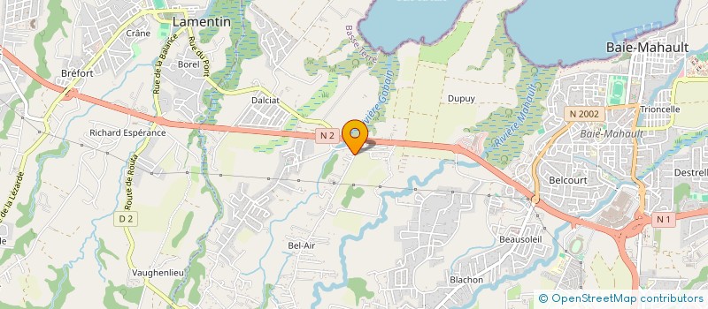 localisation de l'entreprise MONSIEUR BRIAN LONDINIERE  BAIE-MAHAULT